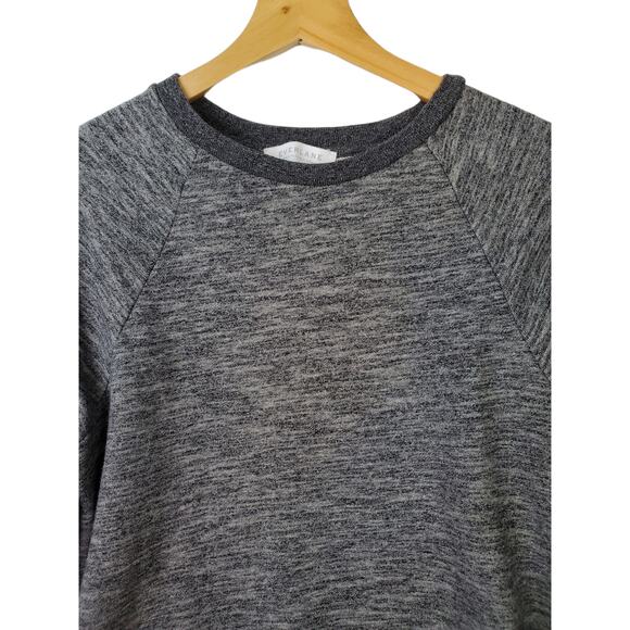 Everlane SZ S The Crew Pullover Marled Gray Sweatshirt Unisex - Picture 5 of 8